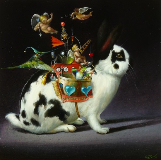 Collectie 6 olieverven Wim Bals (1973)