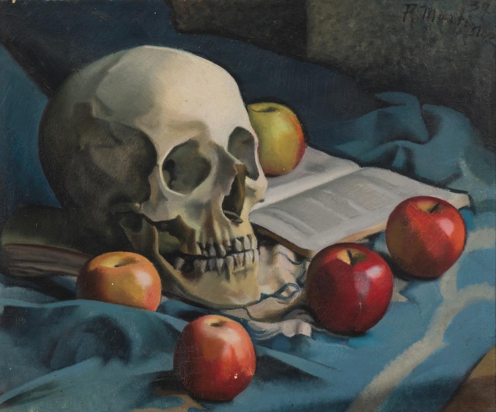 Still life with skull and apples (1937)