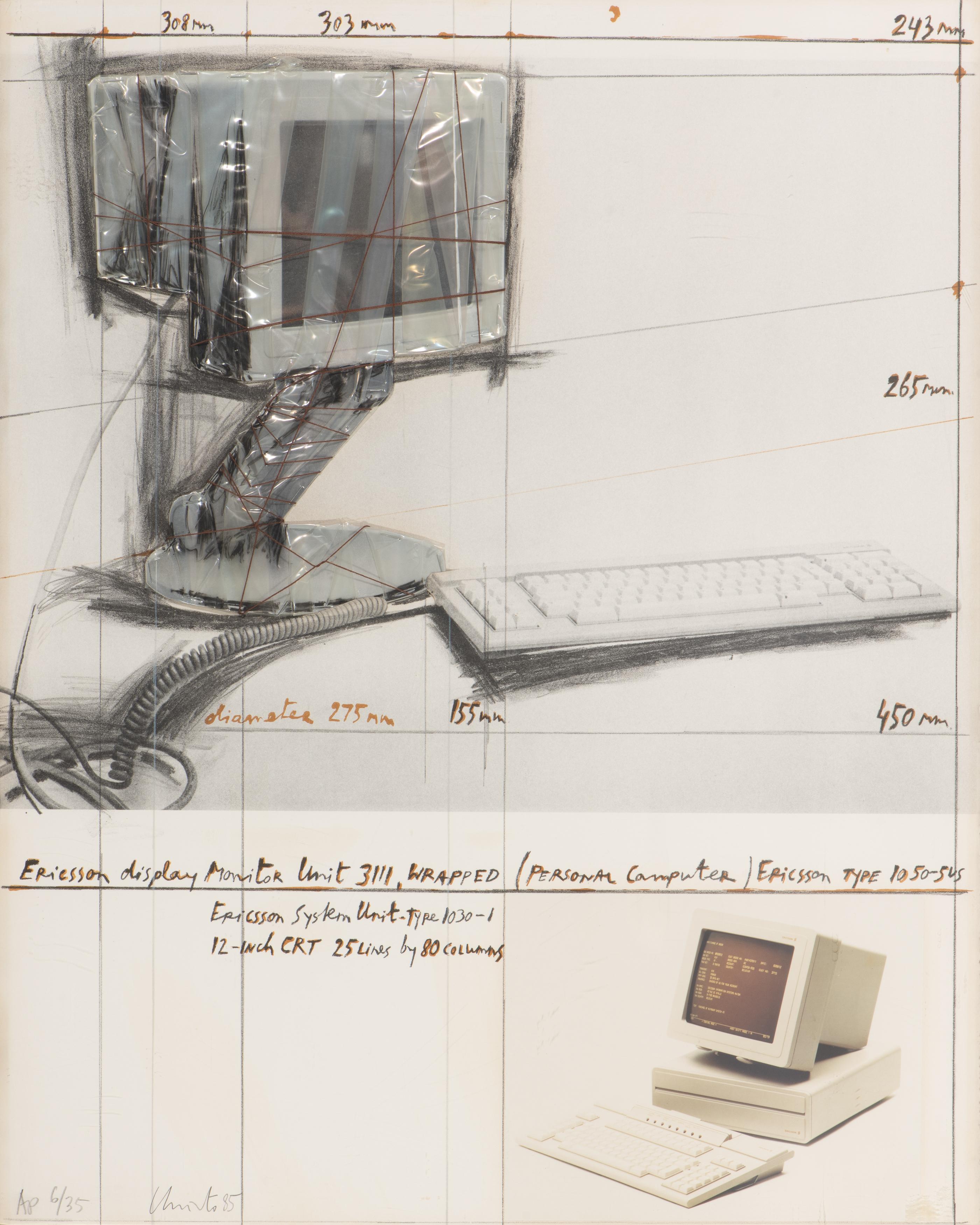 Ericsson Display Monitor Unit 3111, wrapped (Personal Computer), 1985.