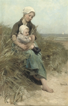 Moedertrots: in the dunes