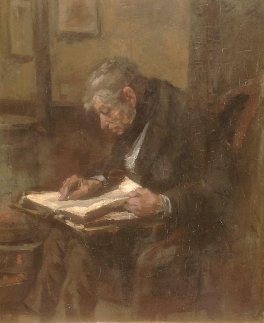 Bijbel lezende man